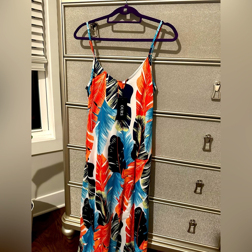 NWT Tropical Maxi Dress